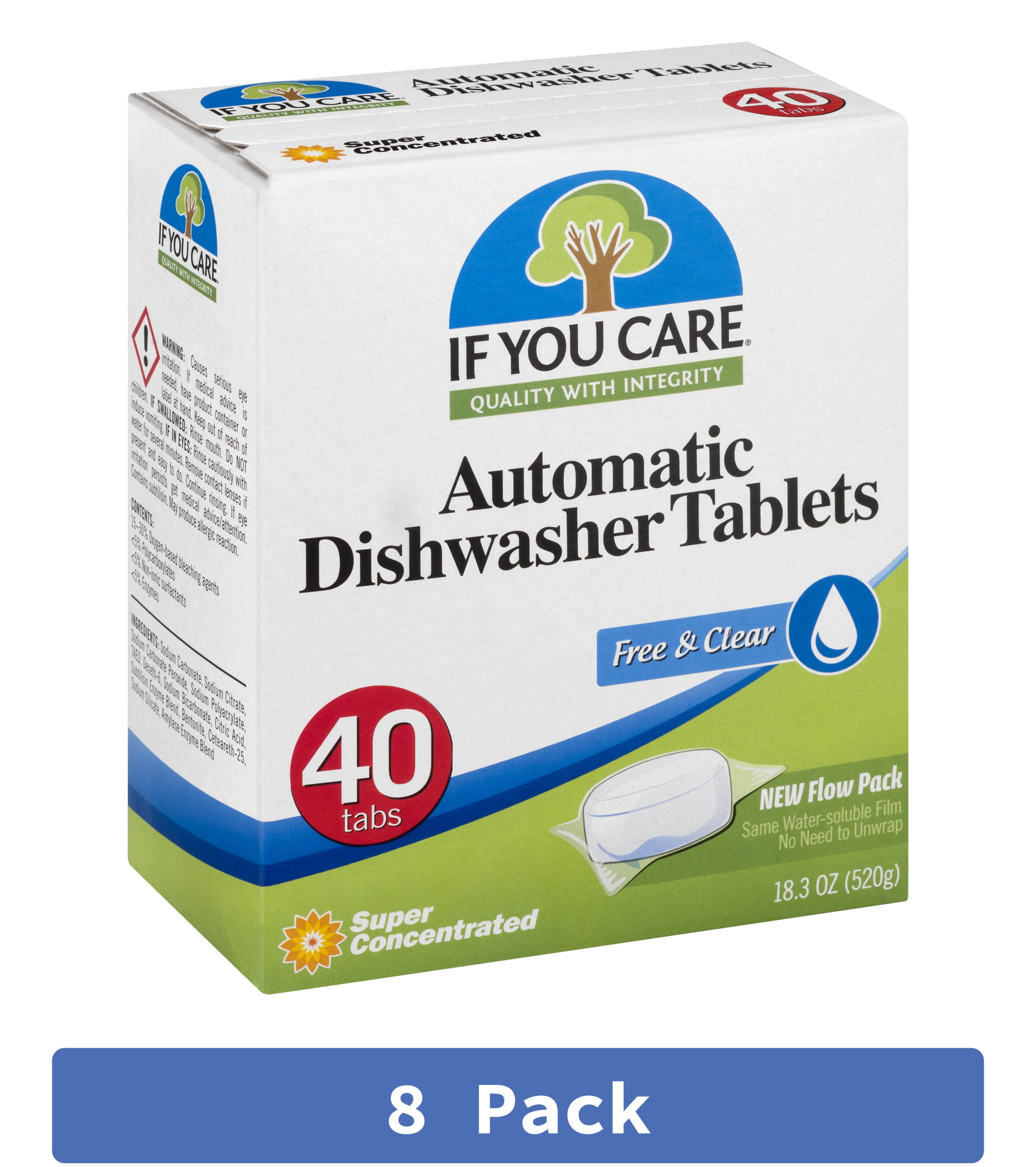 If You Care Dishwasher Detergent 40 Tablets (Pack Of 8)