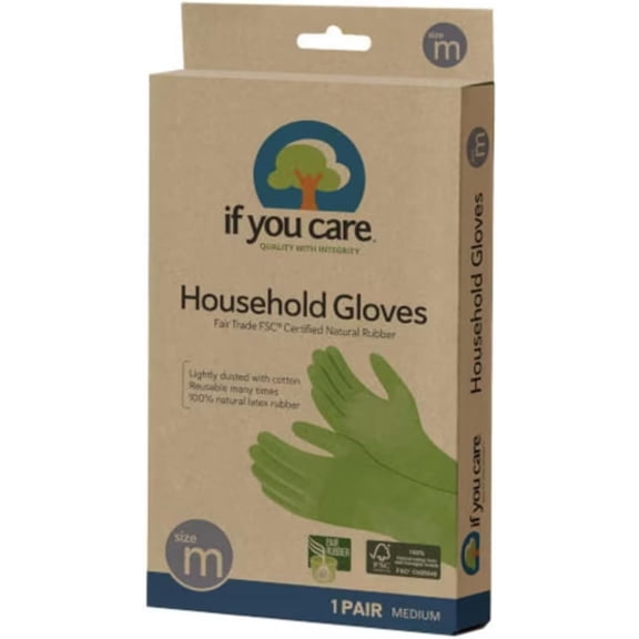 Is You Care Rubber Household Cleaning Gloves, Medium