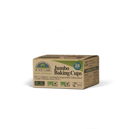If You Care Large Baking Cups, 2.5", Unbleached, 60 Ct