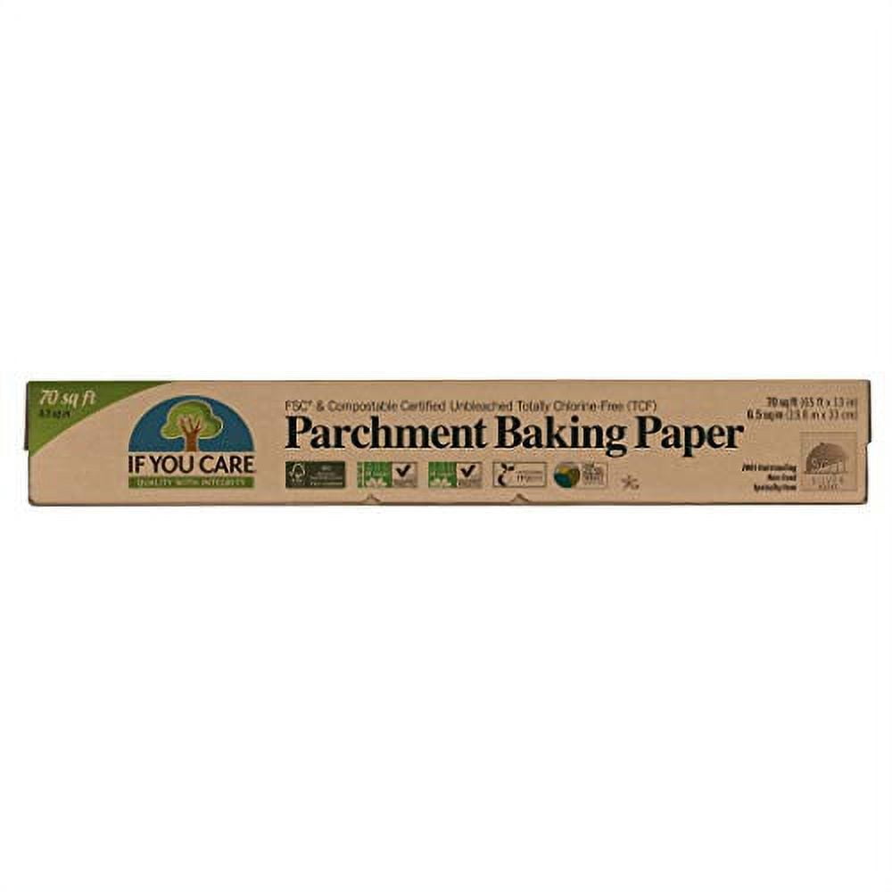 Roll of Plastic Baking Parchment Sheets - New - Non Stick Plastic Parchement Paper - Unbleached, Chlorine Free, Greaseproof, No Silicone for Baking