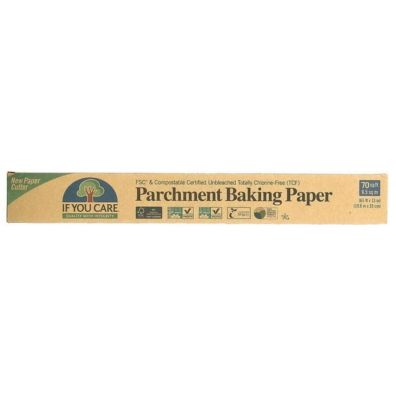 If You Care, Parchment Baking Paper, 70 sq ft (65 ft x 13 in) Pack of 2