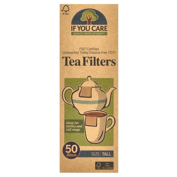 If You Care Tea Filters, Tall, 50 Filters
