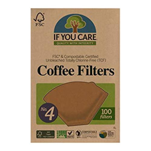 If You Care #4 Natural Brown Cone Coffee Filters, 100 Ct