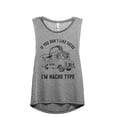 thumbnail image 1 of If You Don't Like Tacos I'm Nacho Type Women's Fashion Sleeveless Muscle Workout Yoga Tank Top Heather Grey Grey X-Large, 1 of 3