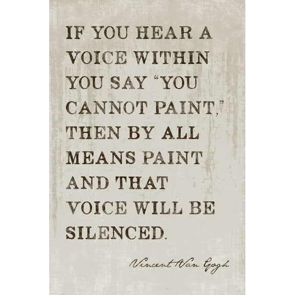 If You Hear A Voice Within, motivational poster