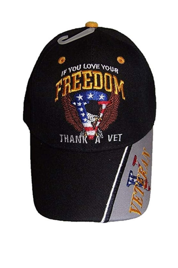 "If You Love Your Freedom Thank A Vet" Embroidered Baseball Hat