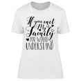 thumbnail image 1 of If You Met My Family... Quote T-Shirt Women -Image by Shutterstock, Female Small, 1 of 2