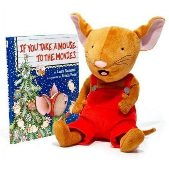 If You Take A Mouse to Movies Red Plush & Book Holiday Kohl's 12" Soft Stuffed