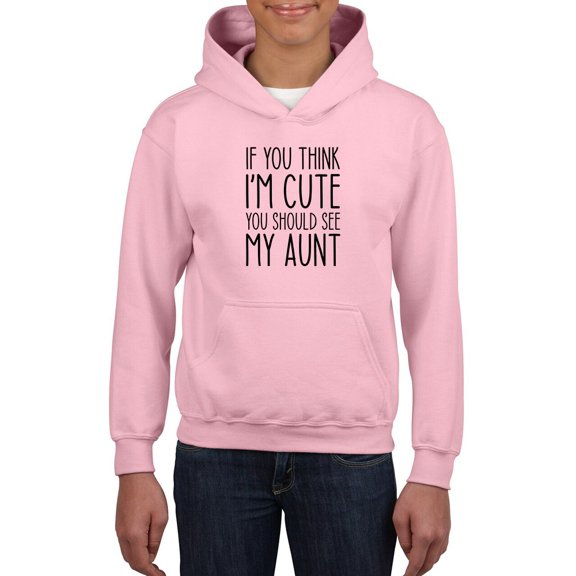 If You Think I'm Cute Hoodie Juniors -Smartprints Designs,  Large