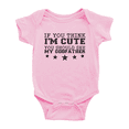 thumbnail image 1 of If You Think Im Cute, You Should See My Godfather Cute Baby Girl Boys Romper Jumpsuit, 1 of 5