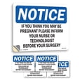 thumbnail image 1 of If You Think You May Be Pregnant Please OSHA Notice Vinyl Decal Label 14 Inch x 10 Inch - 5 Pack, 1 of 6