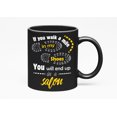 thumbnail image 1 of If You Walk A Mile In My Shoes, You Will End Up In A Salon, Black 11oz Ceramic Mug, 1 of 5