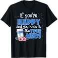 thumbnail image 1 of If You're Happy And You Know It It's Your Meds Bleached T-Shirt, 1 of 4