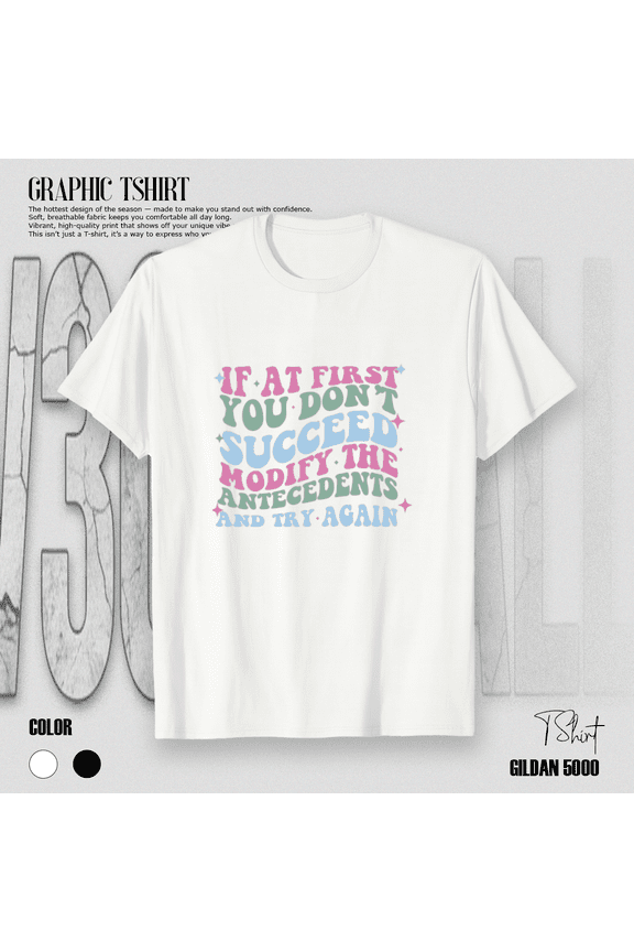 If at First You Dont Succeed Modify Funny Creative Humor Quote Unisex T-Shirt, up to size 5XL