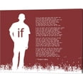 thumbnail image 1 of If by Rudyard Kipling - Man Silhouette Red by Quote Master, Canvas Wall Art, 20W x 16H, 1 of 1