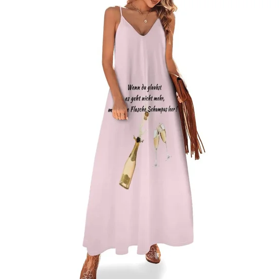 If you think it's no longer possible / champagne Sleeveless Dress party dresses woman prom clothes