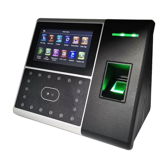 Iface302 Battery Biometric Face Attendance System Fingerprint Employee Attendace Management Electronic Time Clock Device - Efficient Management