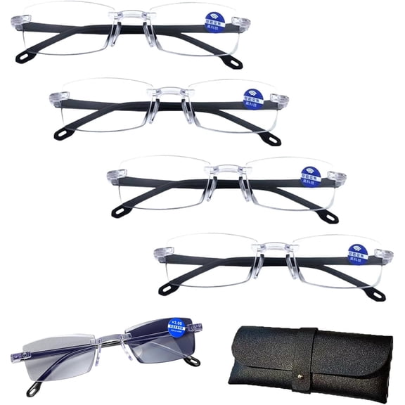 Ifantastics Glasses Near And Far Sight, Color-Changing Anti-Blue Light Presbyopia Glasses, Dual-Use Reading