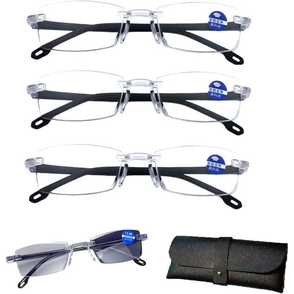 Ifantastics Glasses Near And Far Sight, Color-Changing Anti-Blue Light Presbyopia Glasses, Dual-Use Reading