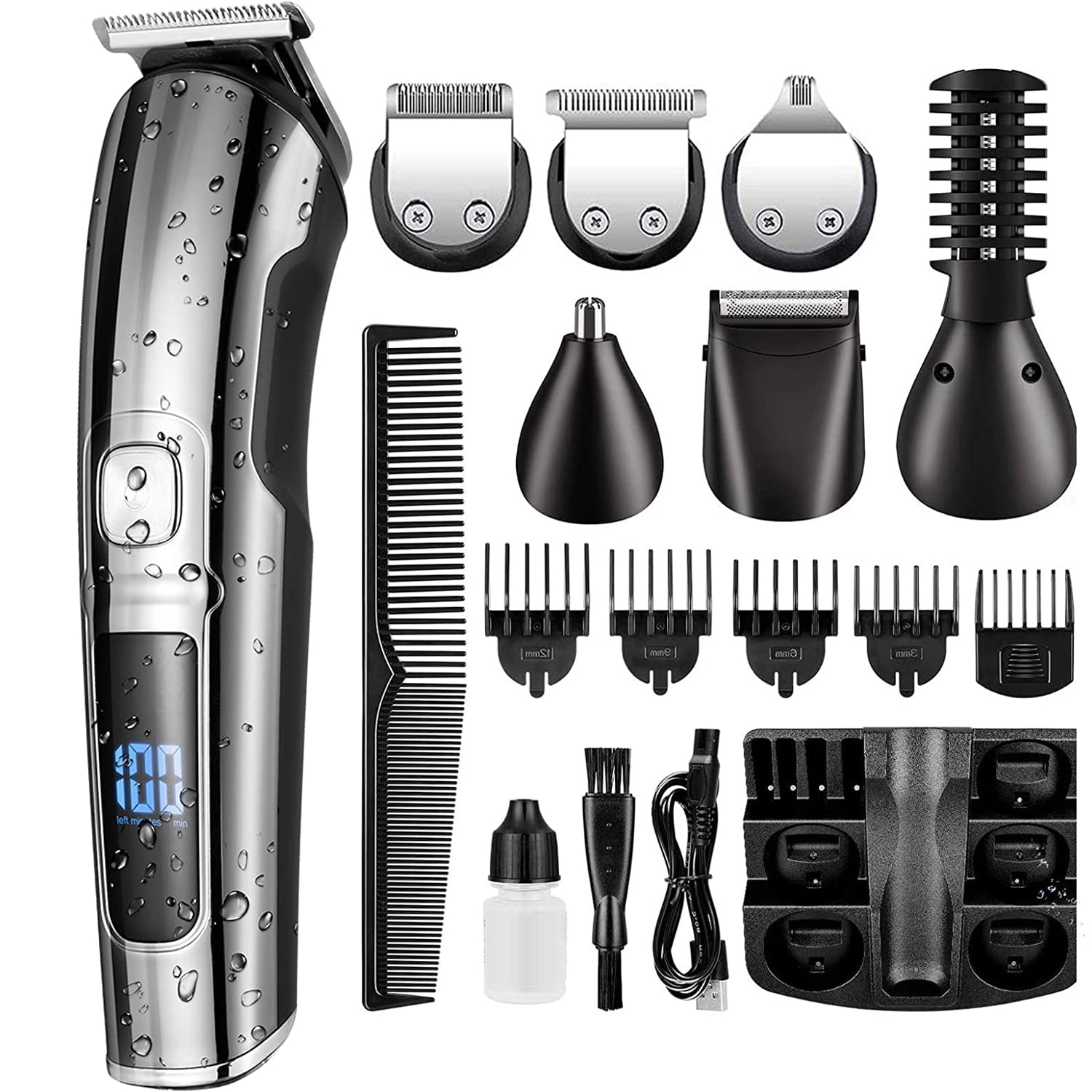 indsprøjte Blind tillid søsyge Ifanze Hair Clippers for Men, Ifanze Hair Trimmer, Men's Grooming Kit, Beard  Trimmer, 16 in 1 Professional Cordless Electric Hair Clipper Kit, USB  Rechargeable Waterproof Hair Cutting Kit - Walmart.com