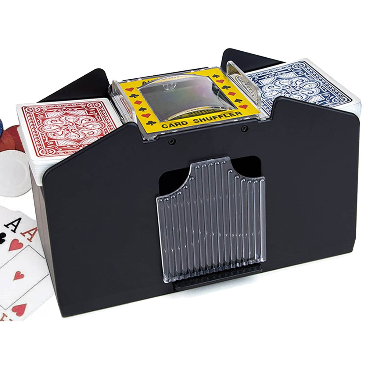 Ifcow 4 Decs Automatic Card Shuffler ,Electric Poker Cards Shuffling