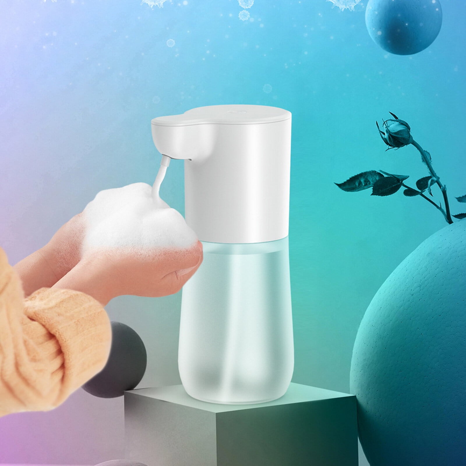 Ifcow Soap Dispenser, Automatic Foaming Hand Soap Dispenser 350ml