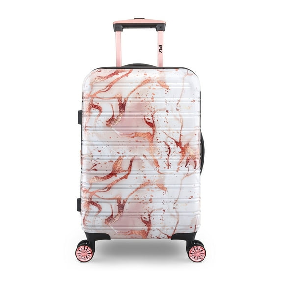 Ifly Hardside Fibertech 20" Marble, White/Rose Gold