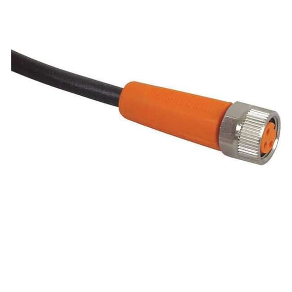Ifm Cordset,3 Pin,Receptacle,Female EVC142