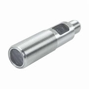 Diffuse Photoelectric Sensor, M12, Right Angle, Cylindrical, Selectable Light On/Dark On, PNP