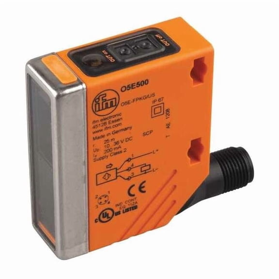 Ifm Photoelectric Sensor, Rectangl, Reflective O5P500
