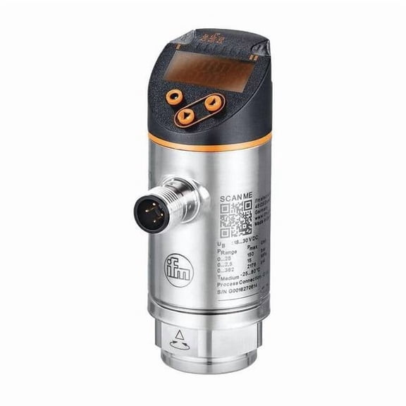 Ifm Pressure Sensor,2175 psi Burst Pressure PN7294