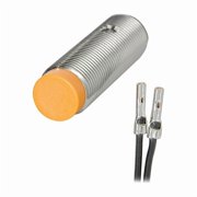 Cylindrical, Inductive Proximity Sensor, 12 mm Dia., Brass, 2 m, Bare Wire, 2 Wires, Unshielded