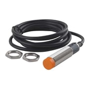Cylindrical, Inductive Proximity Sensor, 18 mm Dia., Brass, 2 m, Bare Wire, 2 Wires, Unshielded