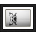 thumbnail image 1 of Iga, Ikuo 18x13 Black Ornate Wood Framed with Double Matting Museum Art Print Titled - Isle Of Snowing Lake, 1 of 4