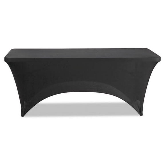 Igear Fabric Table Cover, Polyester/spandex, 30" X 72", Black | Bundle of 2 Each