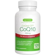 Igennus Advanced CoQ10 100mg, 5X Bioavailability CoQsol-CF Boosted with D-Limonene, 120 1-a-Day Servings, Heart & Energy, Ubiquinone Coenzyme Q10 & Vitamin E Antioxidant