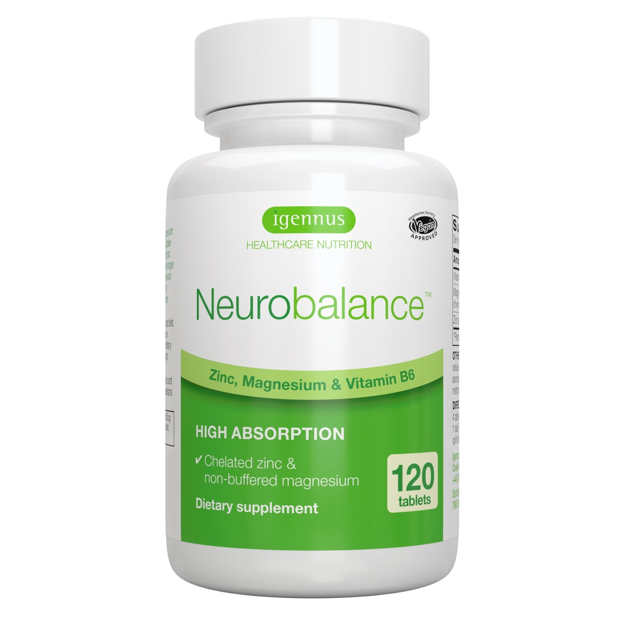 Igennus Neurobalance Chelated Citrate Supplement, Zinc Picolinate