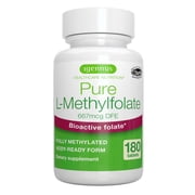 Igennus Pure Methyl Folate 400 mcg, 180 Tablets, Clean Label, Methylated Form of Folic Acid 5-MTHF Vitamin B9, Vegan, Suitable for Pregnancy, One-a-Day, 6 Month Supply