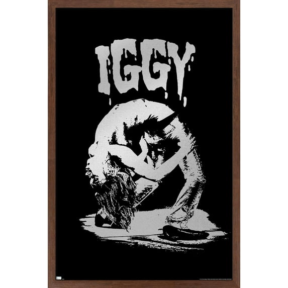 Iggy Pop - Pose Wall Poster, 14.725" x 22.375", Framed