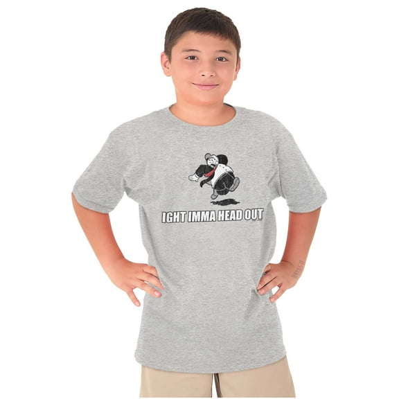 Ight Imma Head Out Hilarious Wimpy Crewneck T Shirts Boy Girl Teen Brisco Brands M