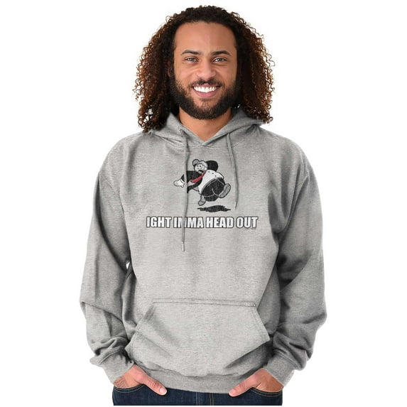 Ight Imma Head Out Hilarious Wimpy Hoodie Sweatshirt Women Men Brisco Brands S