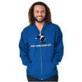 thumbnail image 1 of Ight Imma Head Out Hilarious Wimpy Unisex Plus Size Zip Hoodie Brisco Brands 4X, 1 of 4