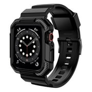 Ightup Silicone Apple Watch Case Wristwatches Band, For Apple Watch Series 1-8 & SE, 38mm-45mm