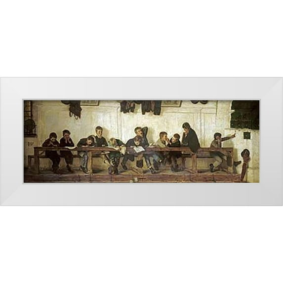 Igler, Gustav 24x11 White Modern Wood Framed Museum Art Print Titled - Left To Their Own Devices