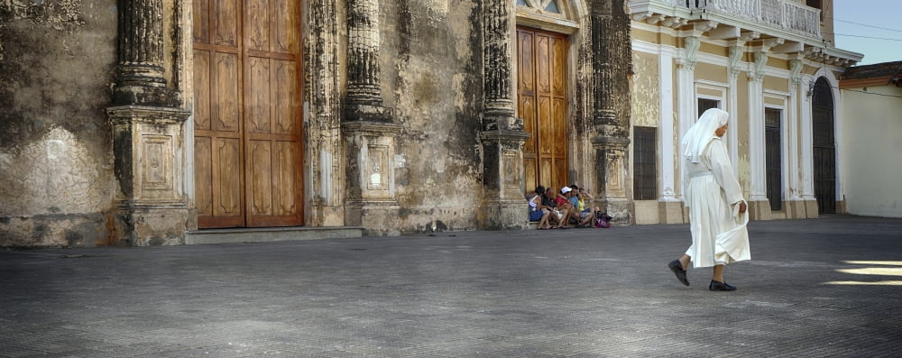 Iglesia de La Merced church Granada Nicaragua Canvas Art - Panoramic Images (27 x 9)