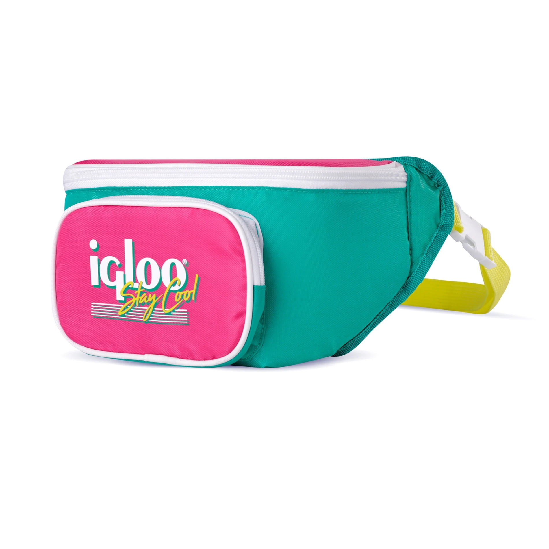 Igloo 00065477 90s Collection Fanny Pack Cooler, Green and Pink - Walmart.com