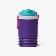 Igloo 1/2 gal Retro Insulated Water Jug, Purple and Aqua Blue