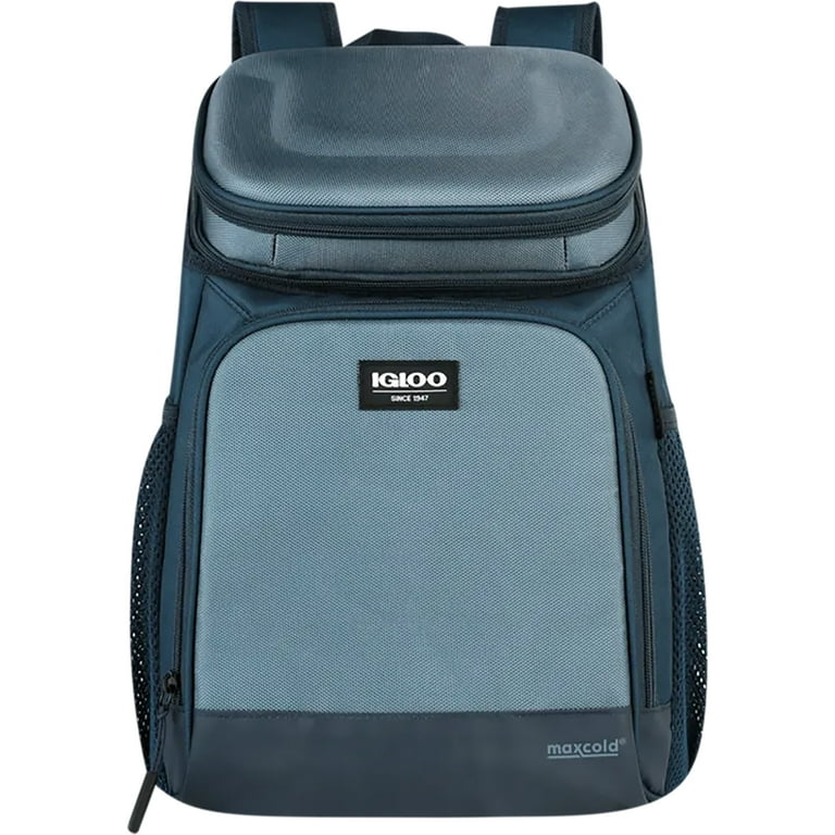 Igloo, Hardtop Cooler Backpack, 18-Can MaxCold, Blue - Walmart.com
