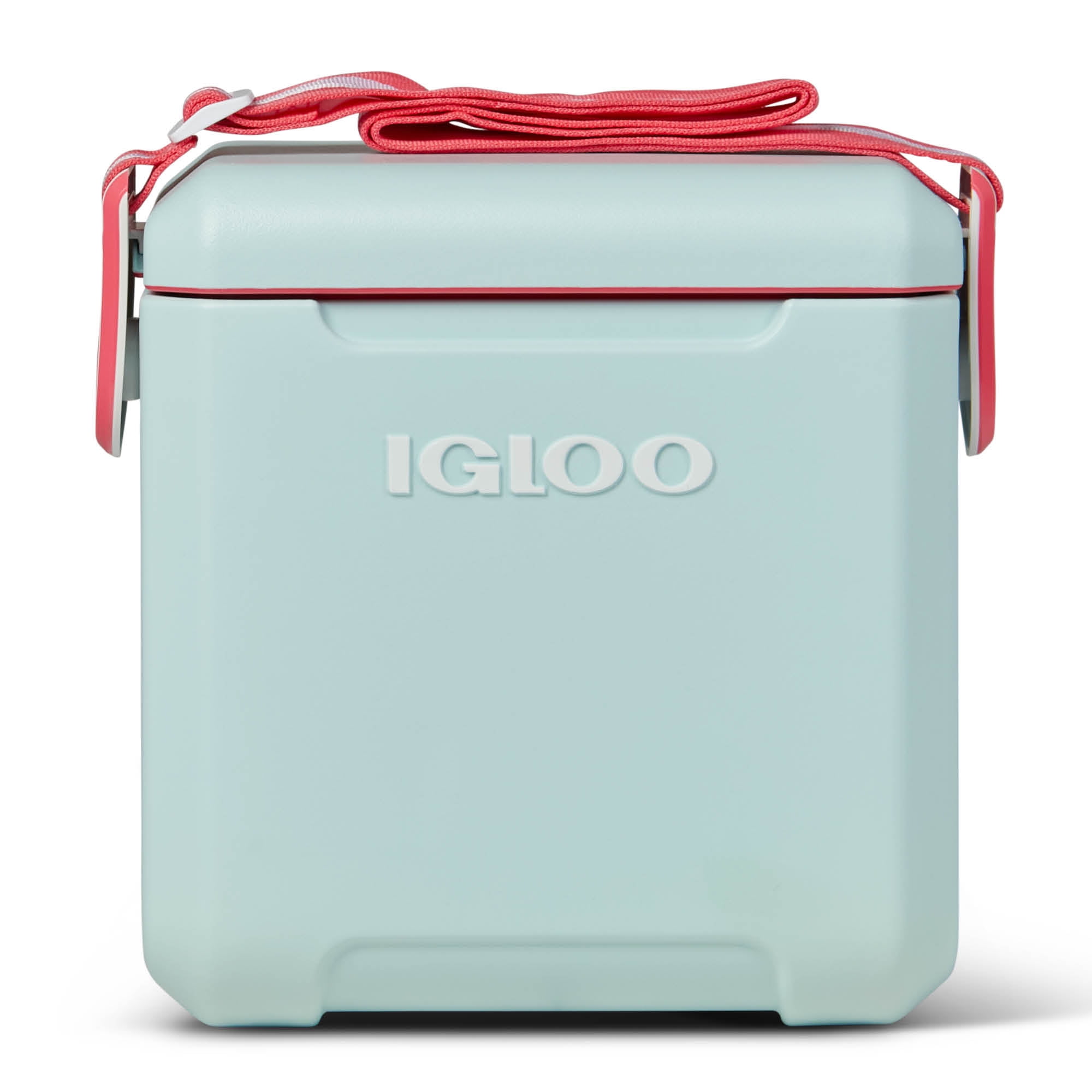 Igloo 11 Qt TagaLong Hard Sided Cooler, Blue Aqua and Red