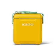 Igloo 11 qt. Tag-A-Long, Hard Sided Cooler, Yellow and Mint